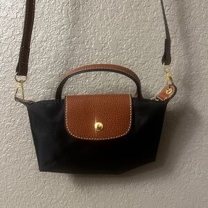 Elegant Black and Brown Women's Bag